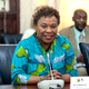 Rep. Barbara Lee, looks on Ghana’s Parliament in Accra, Ghana, Wednesday, July 31, 2019.